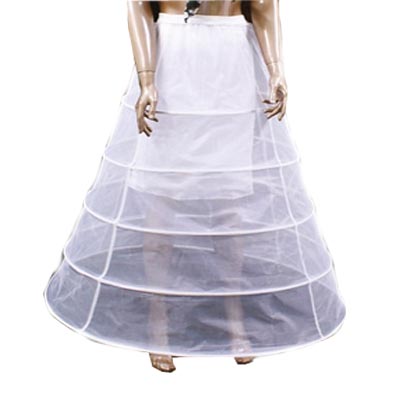 Underskirt with 5 crinoline - WHITE /  38868